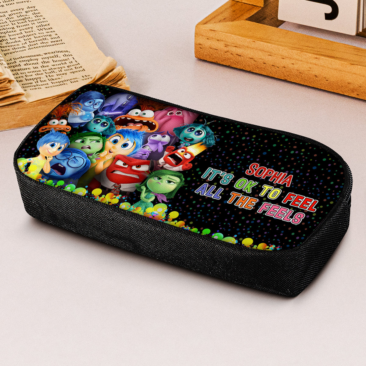 Personalized Pencil Case with Disney Characters for Kids - Custom Name Gift Pencil Case GradoCreations