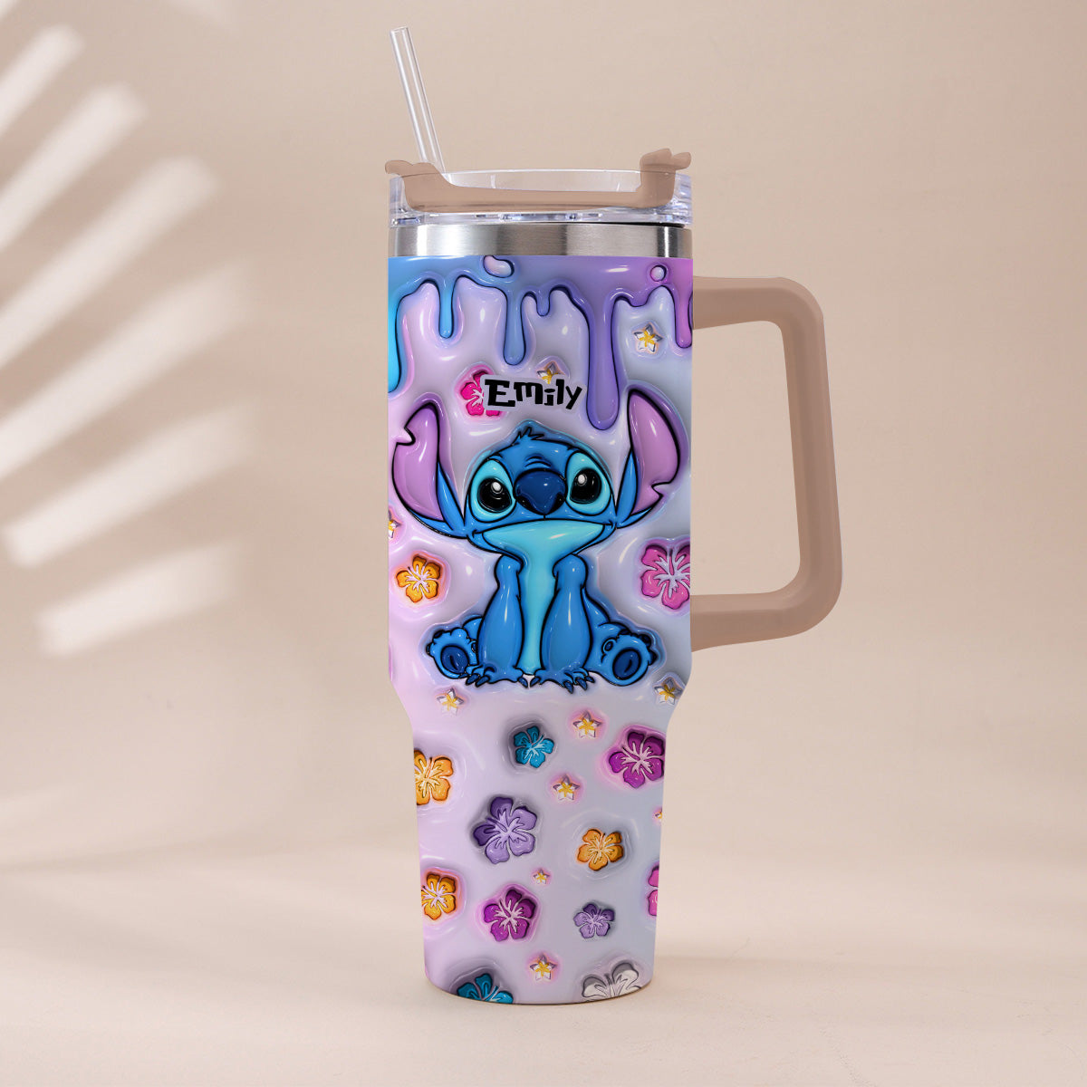 Personalized Ohana Tumbler with Handle Custom Name Gift Idea Tumbler With Handle GradoCreations