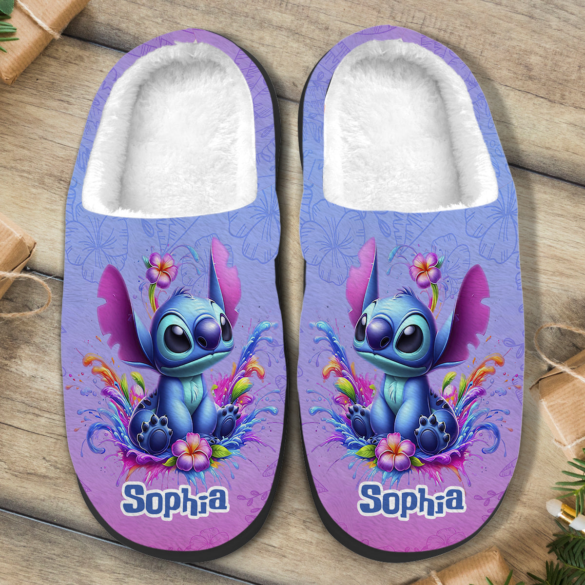 Personalized Cozy Slippers with Custom Name for Kids Slippers GradoCreations