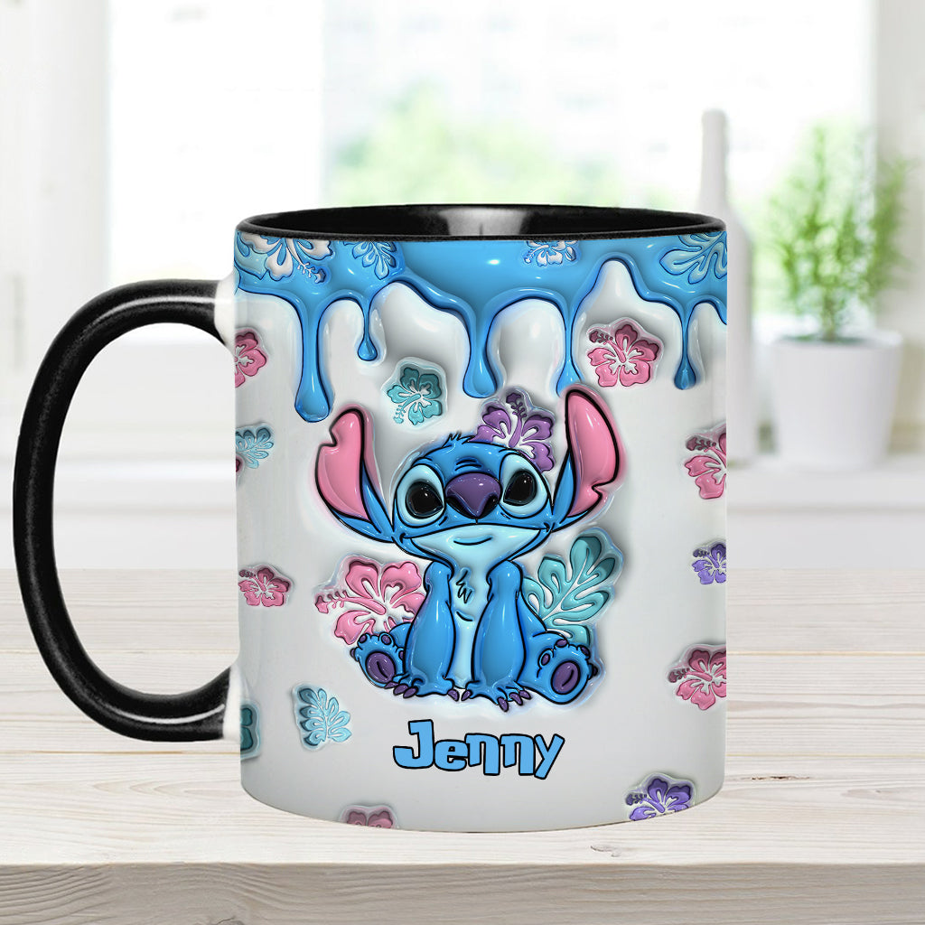 Personalized Ohana Accent Mug Custom Name Gift for Birthdays Accent Mug GradoCreations