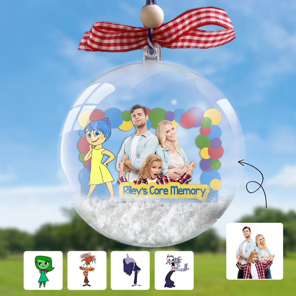 Personalized Snow Globe Ornament Custom Design Unique Gift for Christmas Snow Globe Ornament GradoCreations