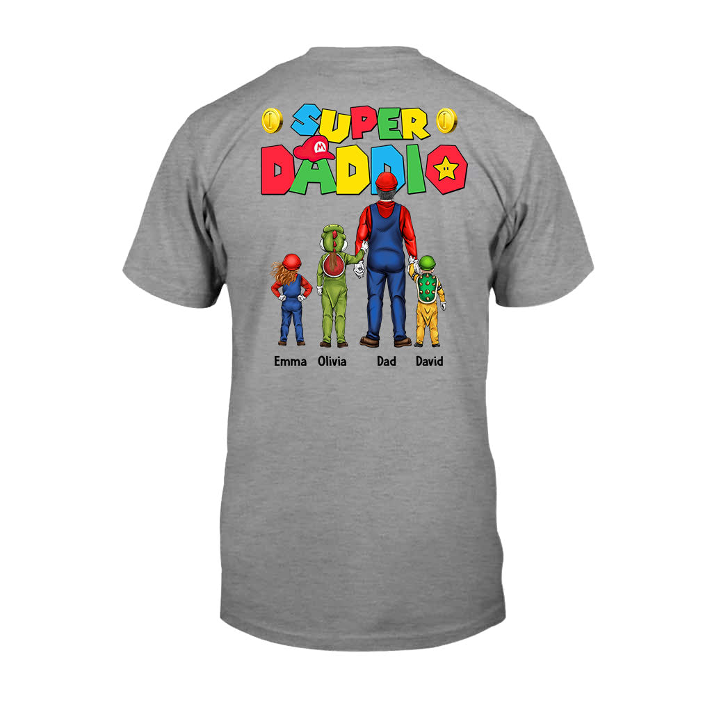 Personalized Super Daddio T-Shirt and Hoodie Gift for Dad T-shirt And Hoodie GradoCreations