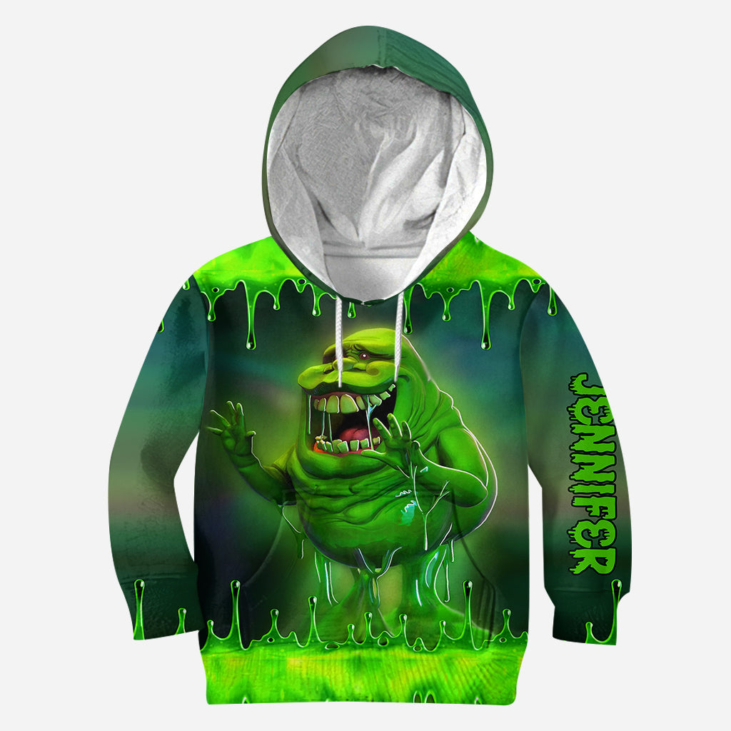 Personalized Green Ghost Hoodie and Leggings Set for Kids and Adults Hoodie & Leggings GradoCreations