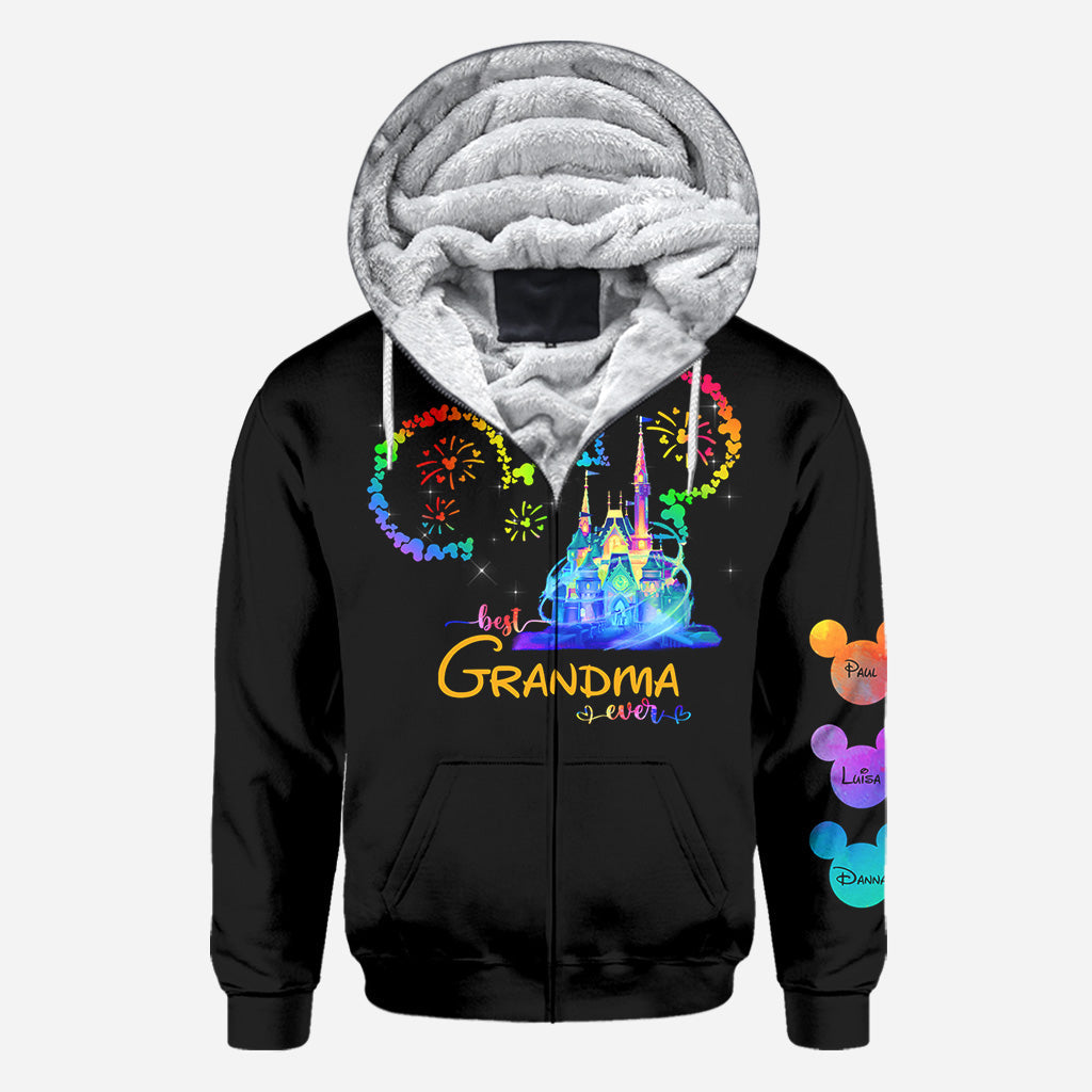 Personalized Colorful Mouse Ear All Over Shirt Gift for Grandma All Over Shirt GradoCreations