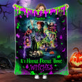 Personalized Witches Blanket Custom Name Halloween Gift Blanket GradoCreations