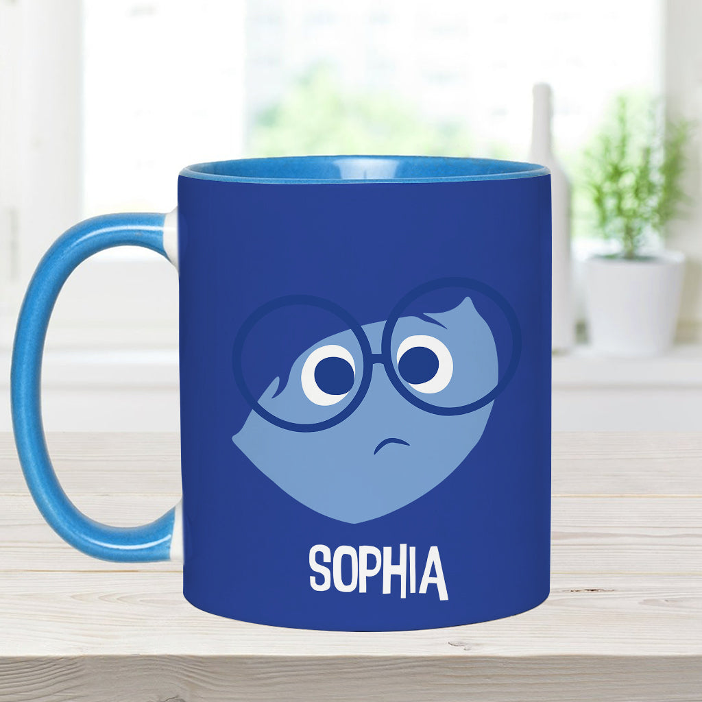 Personalized Two-Tone Accent Mug Custom Name Gift Accent Mug GradoCreations