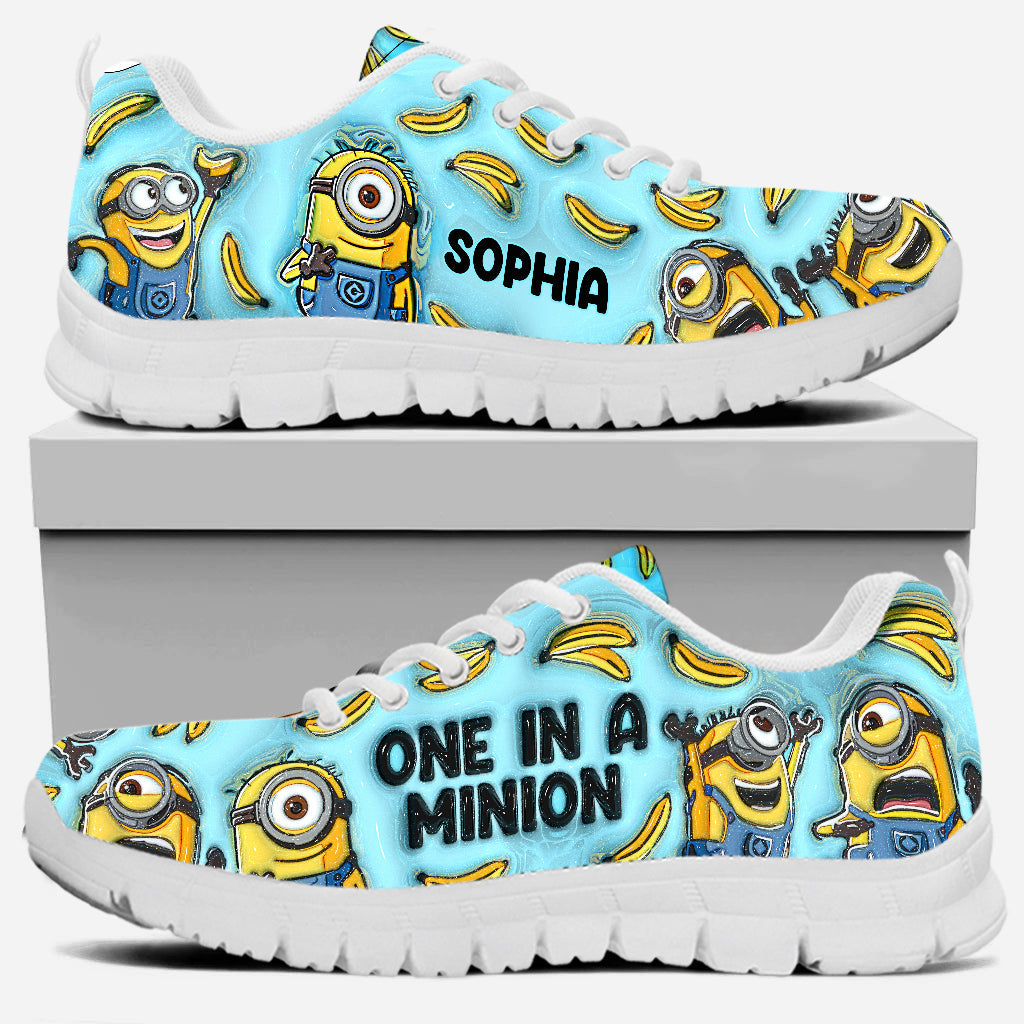 Personalized One In A Minion Sneakers Custom Name Gift Sneakers GradoCreations