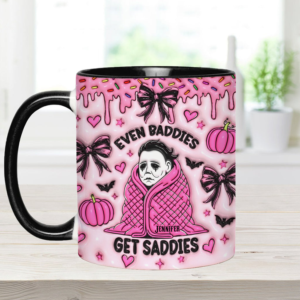 Personalized Two-Tone Accent Mug with Halloween Theme Gift Accent Mug GradoCreations
