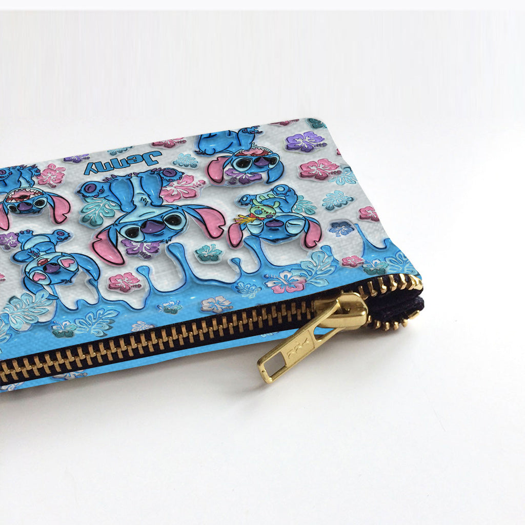 Personalized Ohana Pouch with Cute Stitch Design for Her Pouch GradoCreations