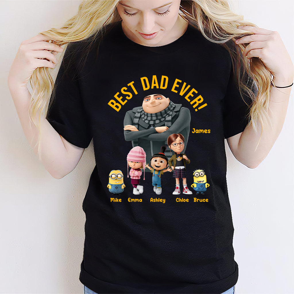 Personalized Best Dad Ever T-shirt & Hoodie Gift for Father's Day T-shirt & Hoodie GradoCreations