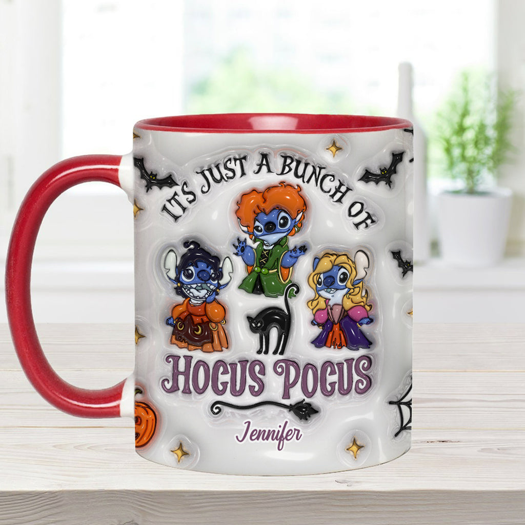 Personalized Halloween Ohana Ceramic Mug Custom Name Gift Accent Mug GradoCreations