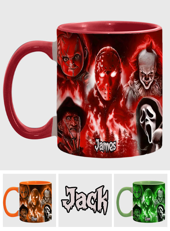 Personalized Horror Movie Accent Mug Custom Name Gift for Fans Accent Mug GradoCreations