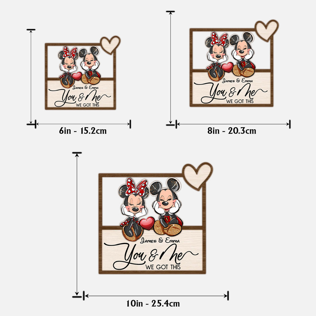 Personalized Mickey Mouse Ears Wood Sign Custom Name Gift 2 Layered Wood Sign GradoCreations