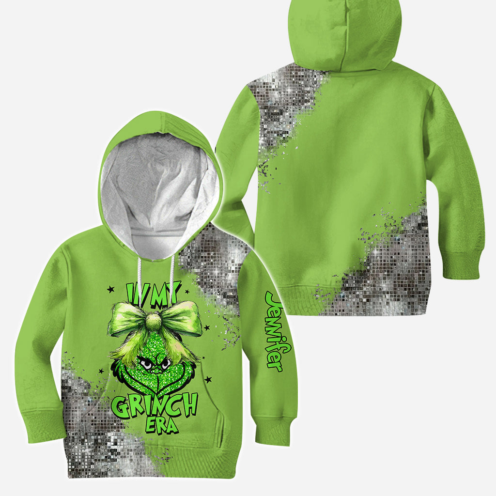 Personalized Grinch Era Hoodie and Leggings Set Gift for Christmas Hoodie & Leggings GradoCreations