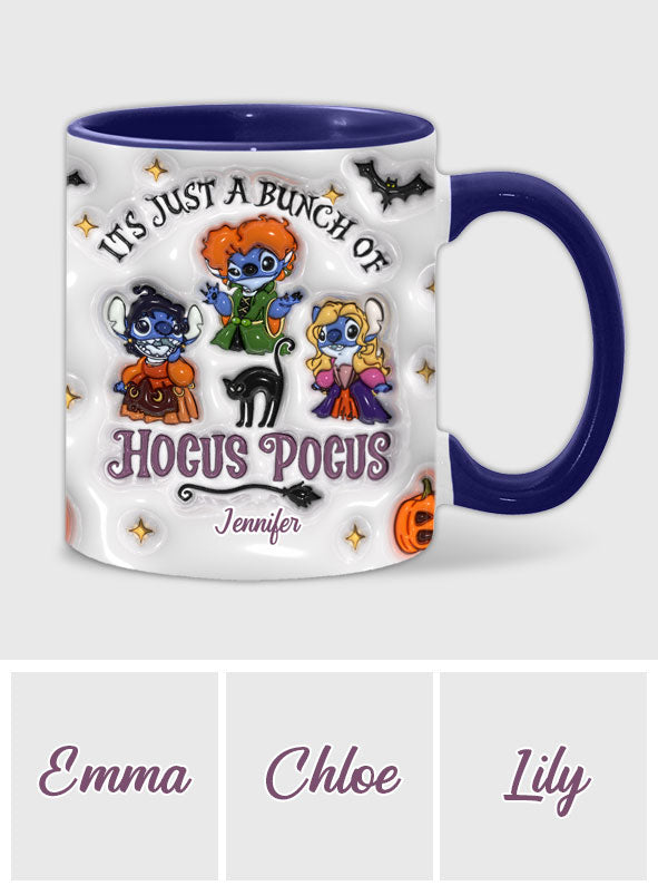 Personalized Halloween Ohana Ceramic Mug Custom Name Gift Accent Mug GradoCreations