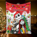 Personalized Nightmare Before Christmas Blanket Custom Name Gift Blanket GradoCreations