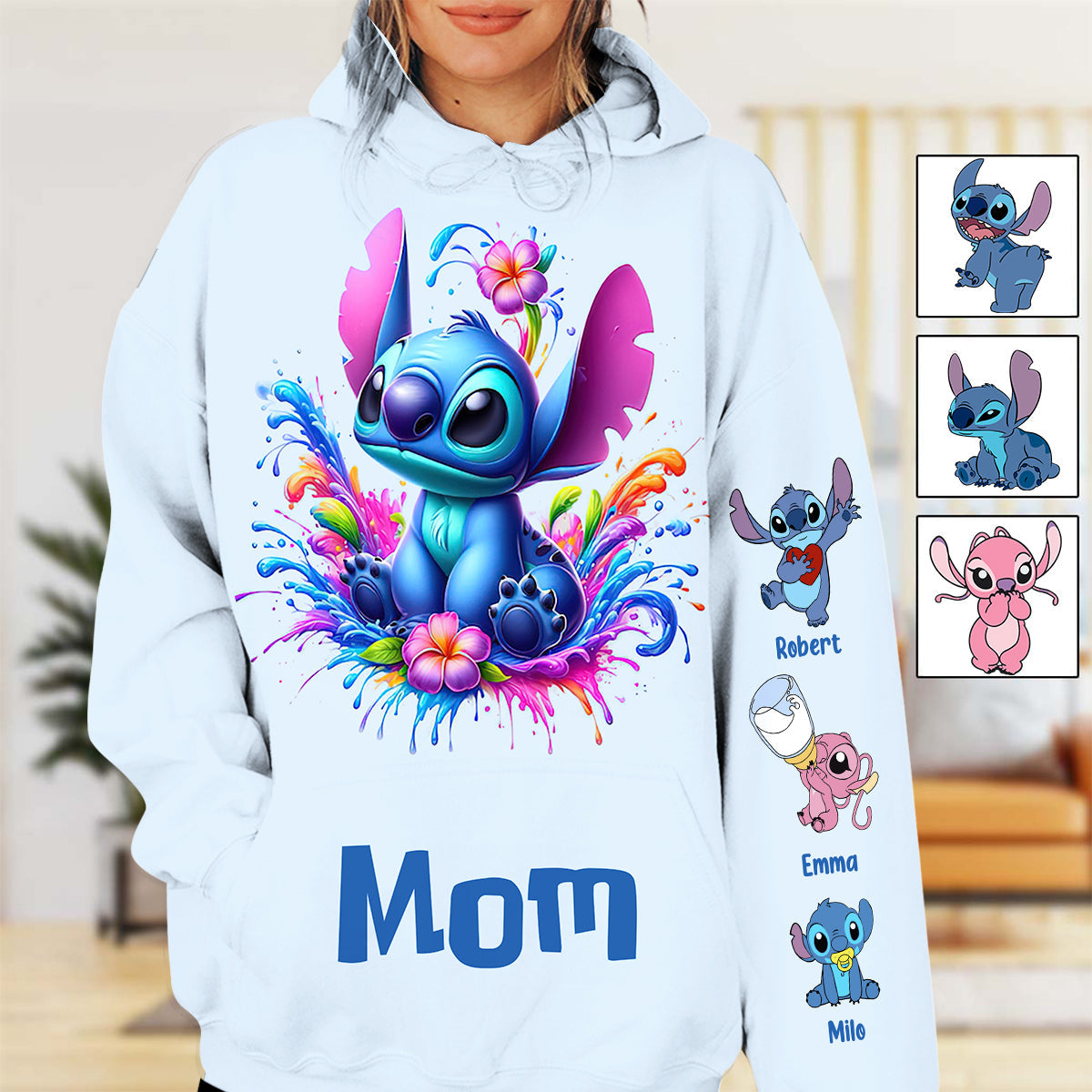 Personalized Ohana All Over Shirt Gift for Mom - Unique Birthday & Mother's Day Apparel All Over Shirt GradoCreations