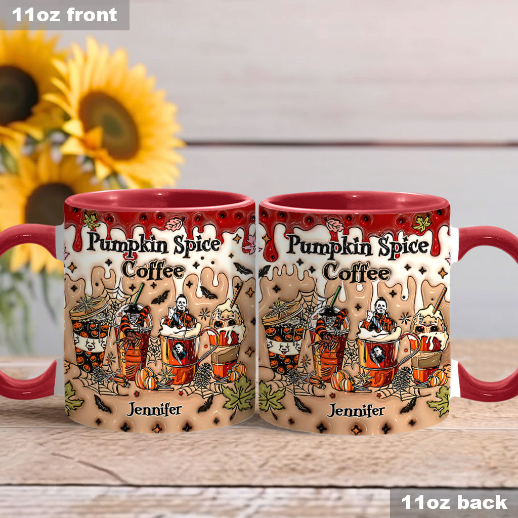 Personalized Pumpkin Spice Latte Accent Mug Custom Name Gift Accent Mug GradoCreations