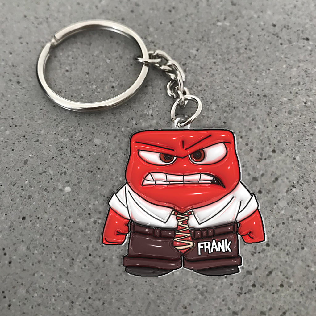 Personalized Anger Keychain Custom Name Gift for Graduation Keychain GradoCreations
