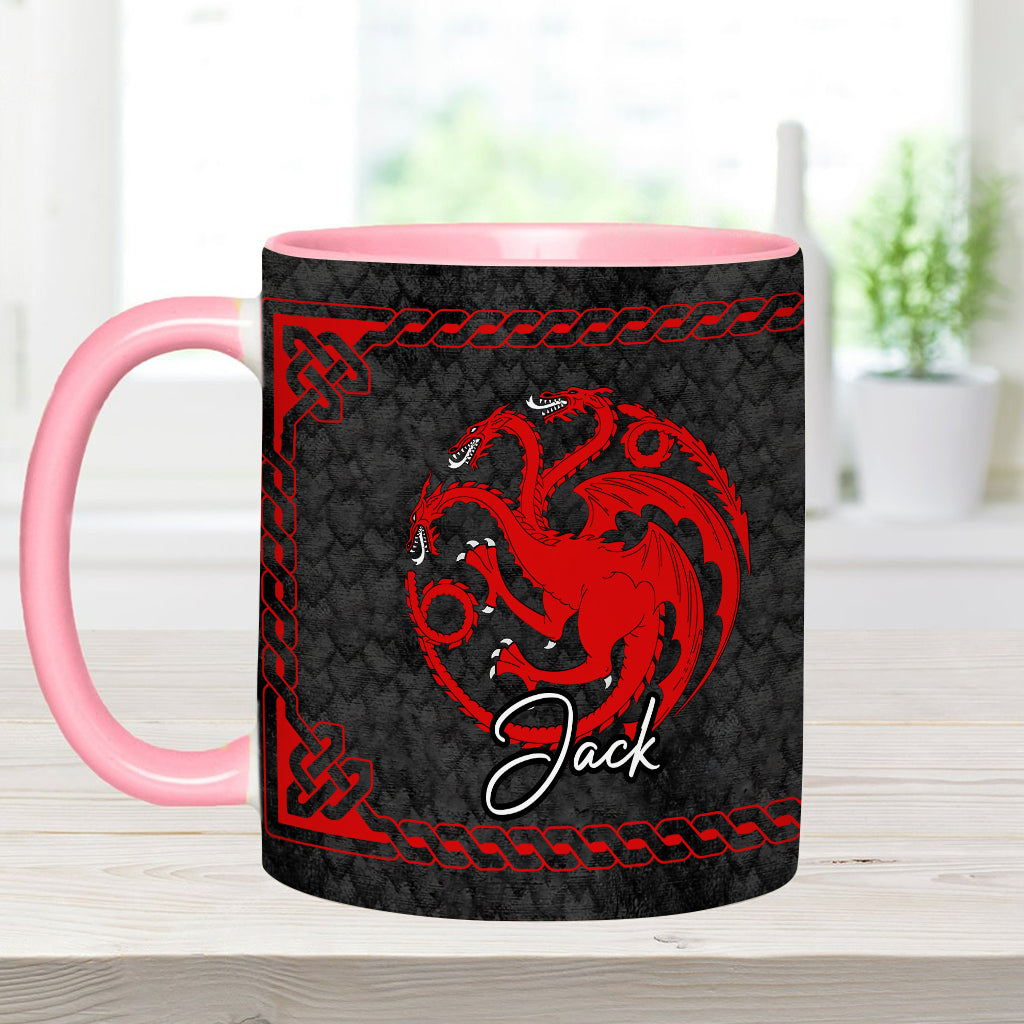 Personalized Accent Mug with Dragon Design for Coffee Lovers Accent Mug GradoCreations
