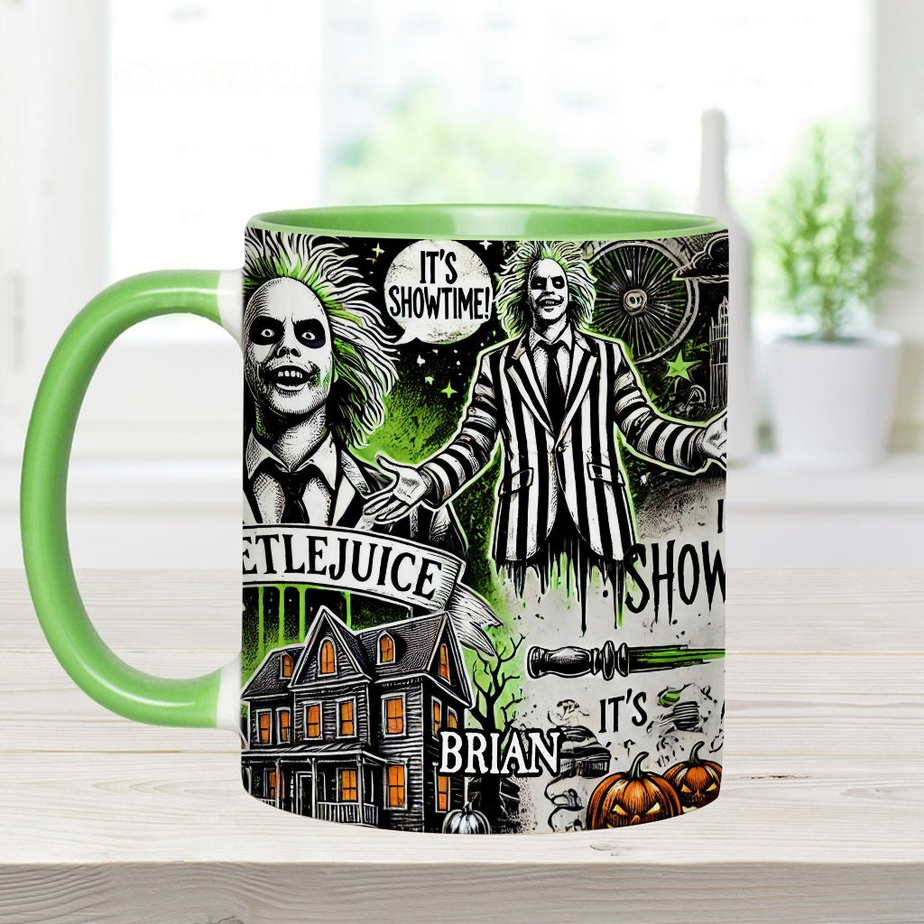 Personalized Halloween Accent Mug Custom Name Gift Idea Accent Mug GradoCreations