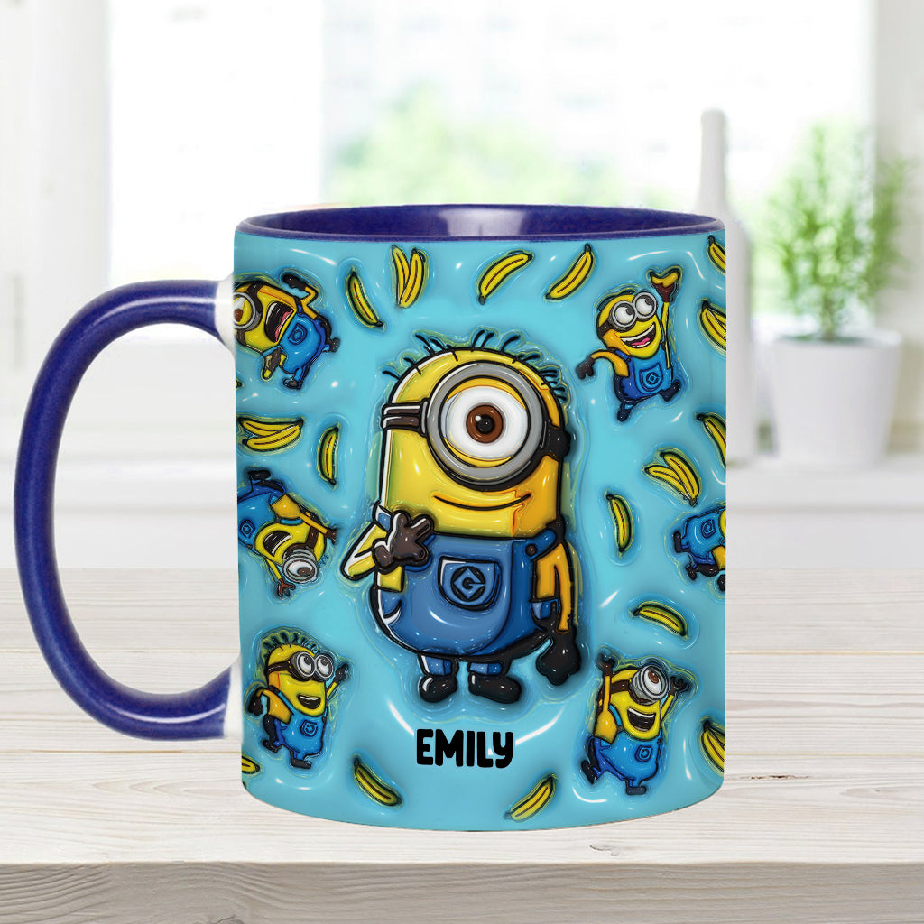 Personalized Minion Mug Custom Name Gift Idea for Kids Accent Mug GradoCreations
