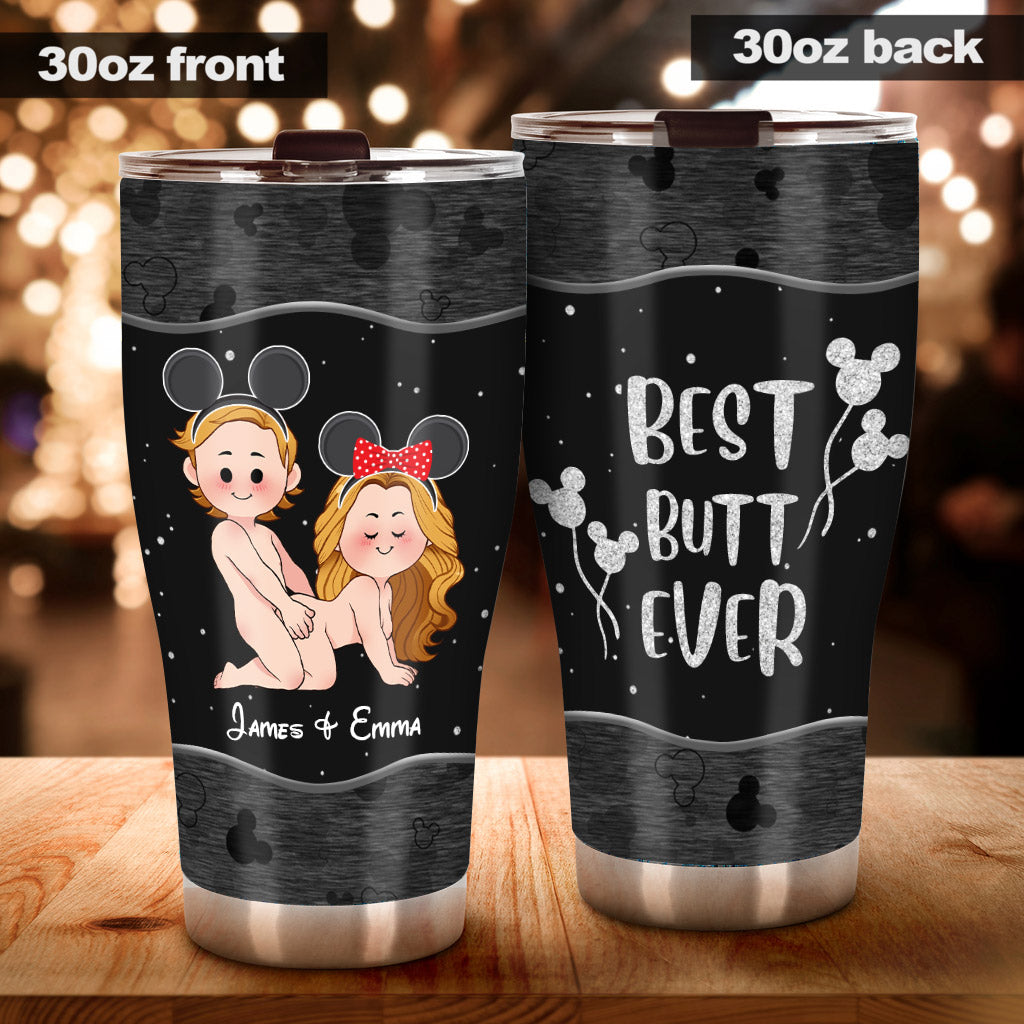Personalized Naughty Mouse Tumbler Custom Name Gift for Couples Tumbler GradoCreations