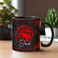 Personalized Accent Mug with Dragon Design for Coffee Lovers Accent Mug GradoCreations