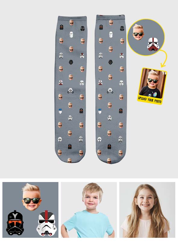Personalized Dad Socks with Custom Photos for Father's Day Gift Socks GradoCreations