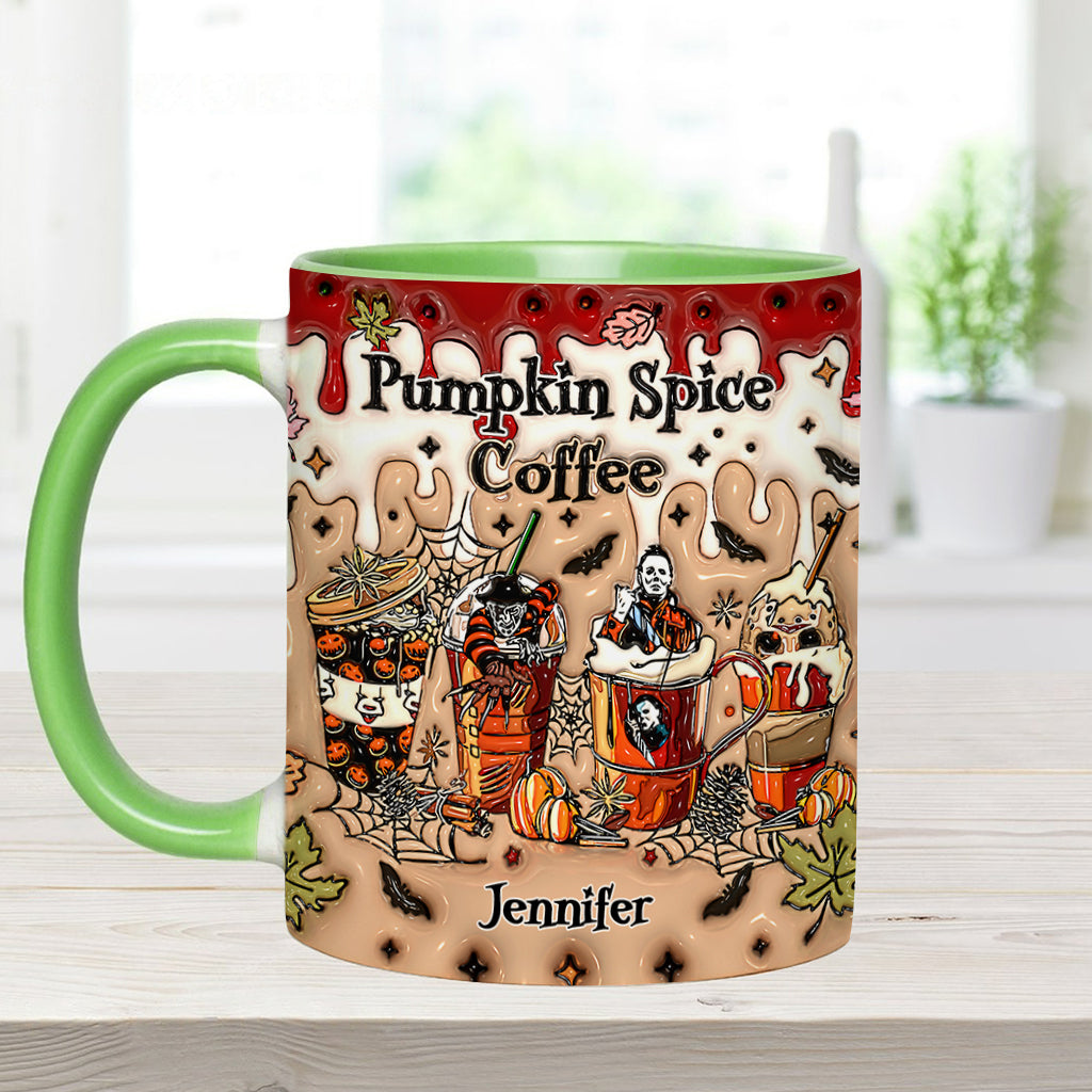 Personalized Pumpkin Spice Latte Accent Mug Custom Name Gift Accent Mug GradoCreations