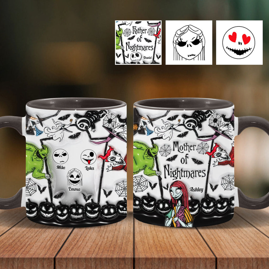 Personalized Nightmare Accent Mug Custom Name Gift for Mom or Dad Accent Mug GradoCreations