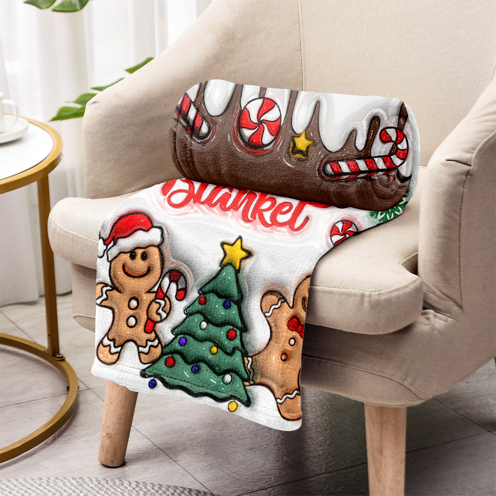 Personalized Christmas Movie Watching Blanket Custom Name Gift Blanket GradoCreations