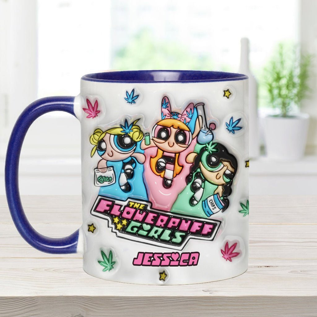 Personalized Weed Accent Mug Custom Name Gift for Her Accent Mug GradoCreations