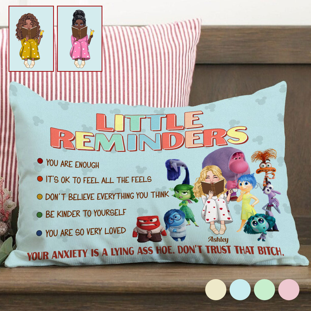 Personalized Little Reminders Pillow Cover for Unique Gift Rectangle Pillow Cover GradoCreations