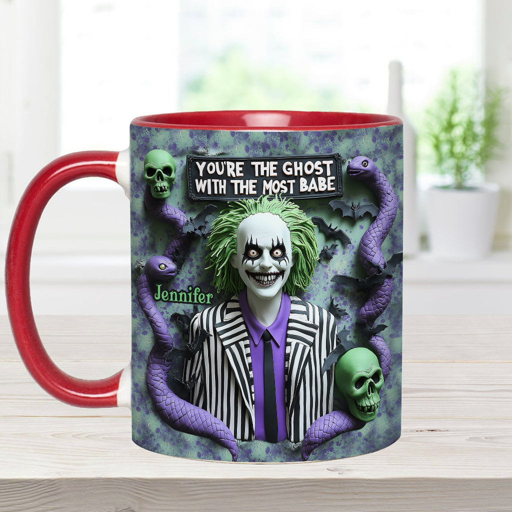 Personalized Accent Mug You're The Ghost With The Most Gift Accent Mug GradoCreations
