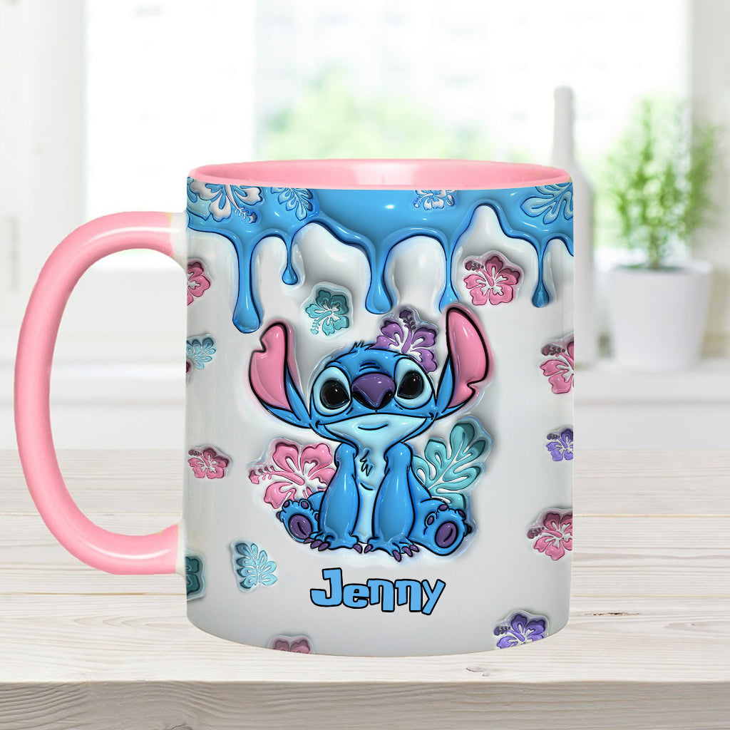 Personalized Ohana Accent Mug Custom Name Gift for Birthdays Accent Mug GradoCreations