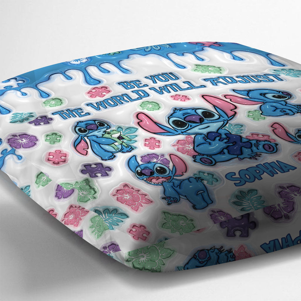 Personalized Autism Awareness Throw Pillow Custom Name Gift Throw Pillow GradoCreations