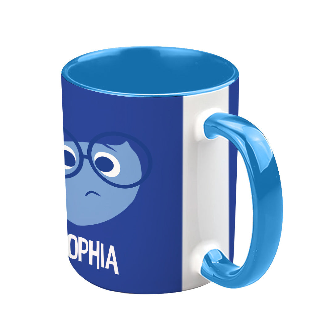 Personalized Two-Tone Accent Mug Custom Name Gift Accent Mug GradoCreations