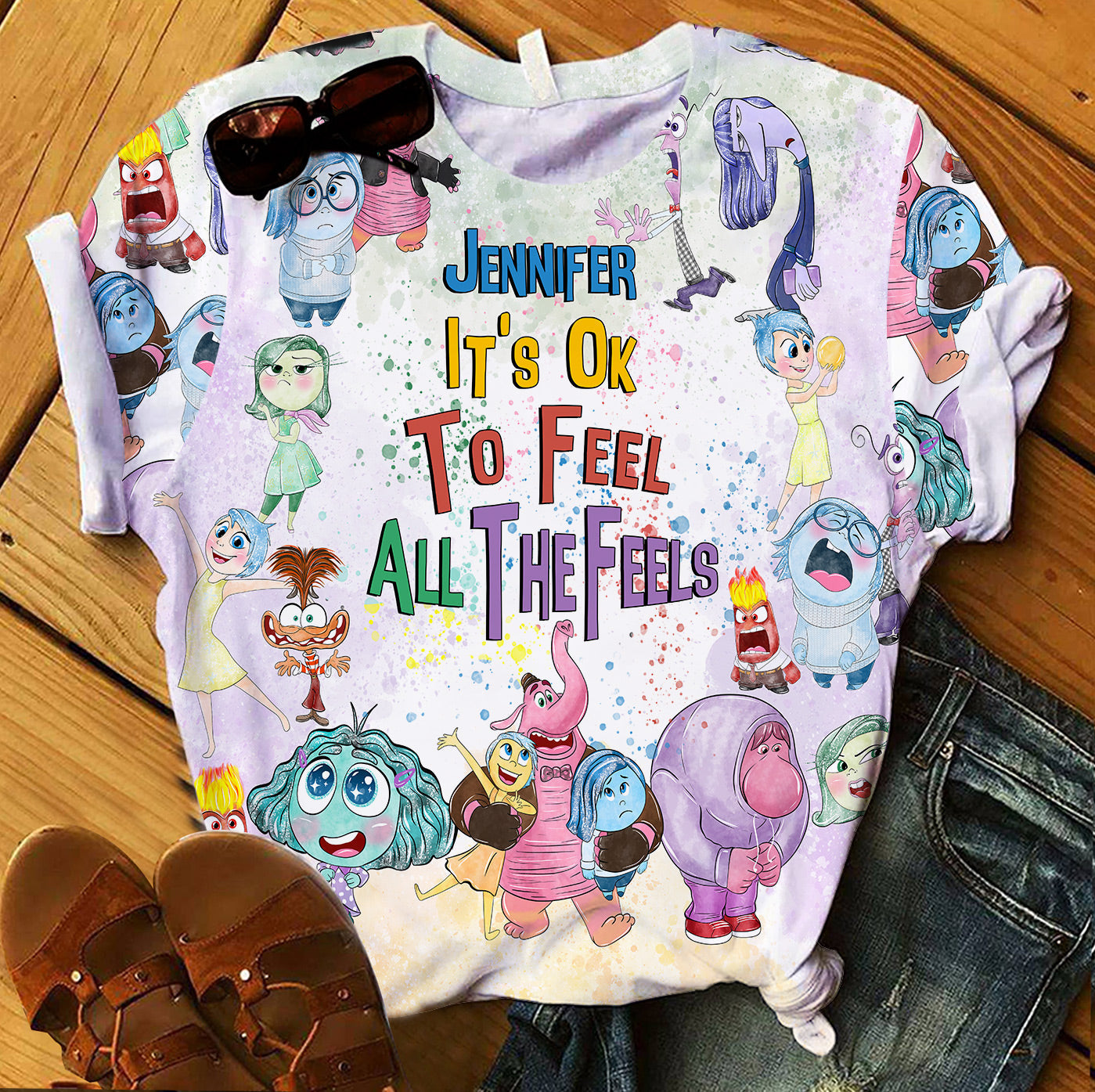 Personalized All Over Shirt Custom Name Perfect Gift for Birthday & Graduation All Over Shirt GradoCreations