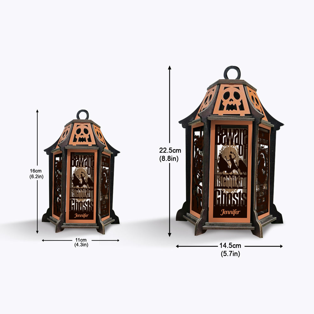 Personalized Laser Cut Wooden Lantern Gift for Halloween Laser Cut Lantern GradoCreations