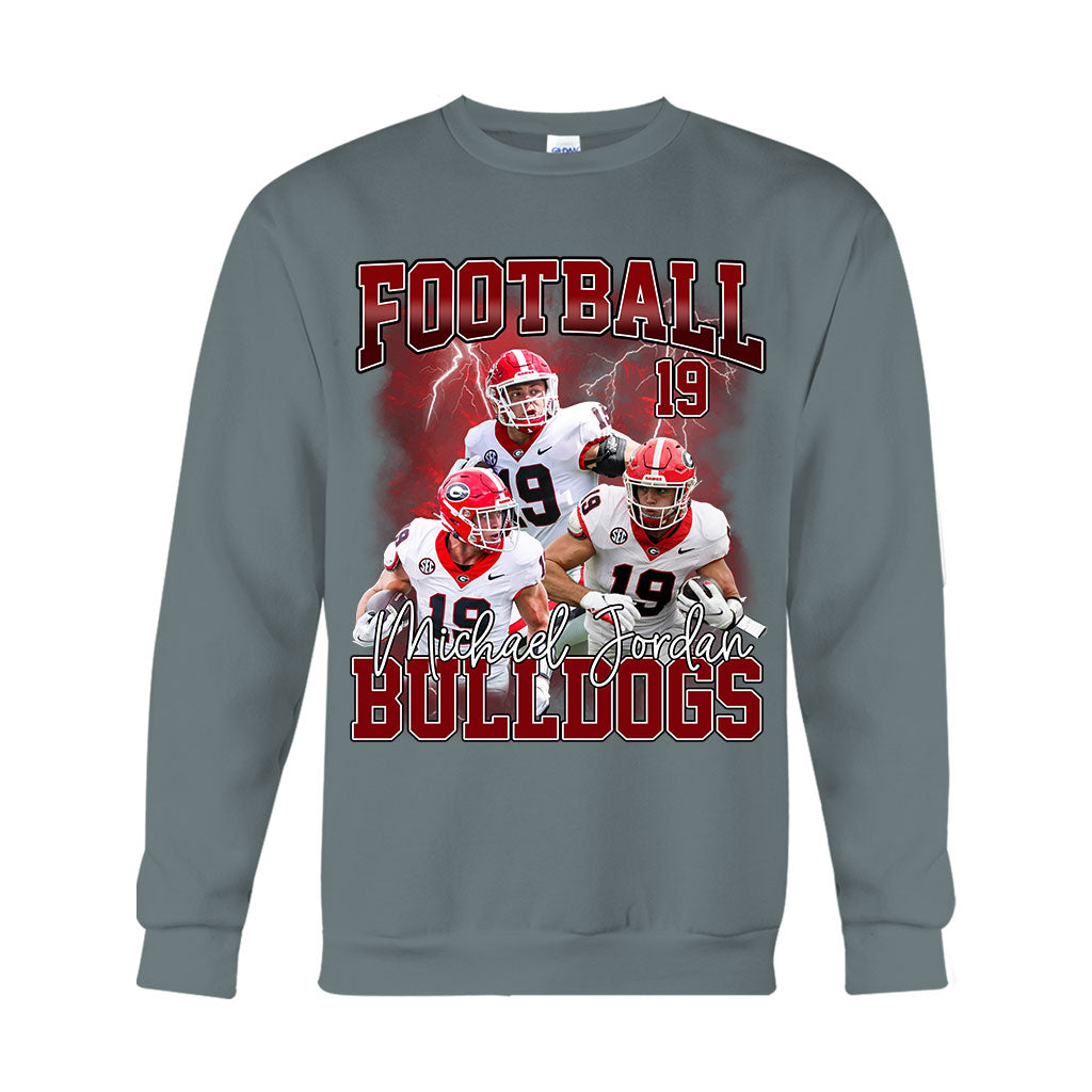 Personalized Football T-Shirt and Hoodie Custom Game Day Gift T-shirt & Hoodie GradoCreations