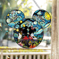Personalized Mouse Couple Suncatcher Ornament for Animal Lovers Window Hanging Suncatcher Ornament GradoCreations