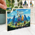 Personalized Hero's Legend Building Brick Block Gift for Dad One-sided Rectangle Building Brick Blocks GradoCreations