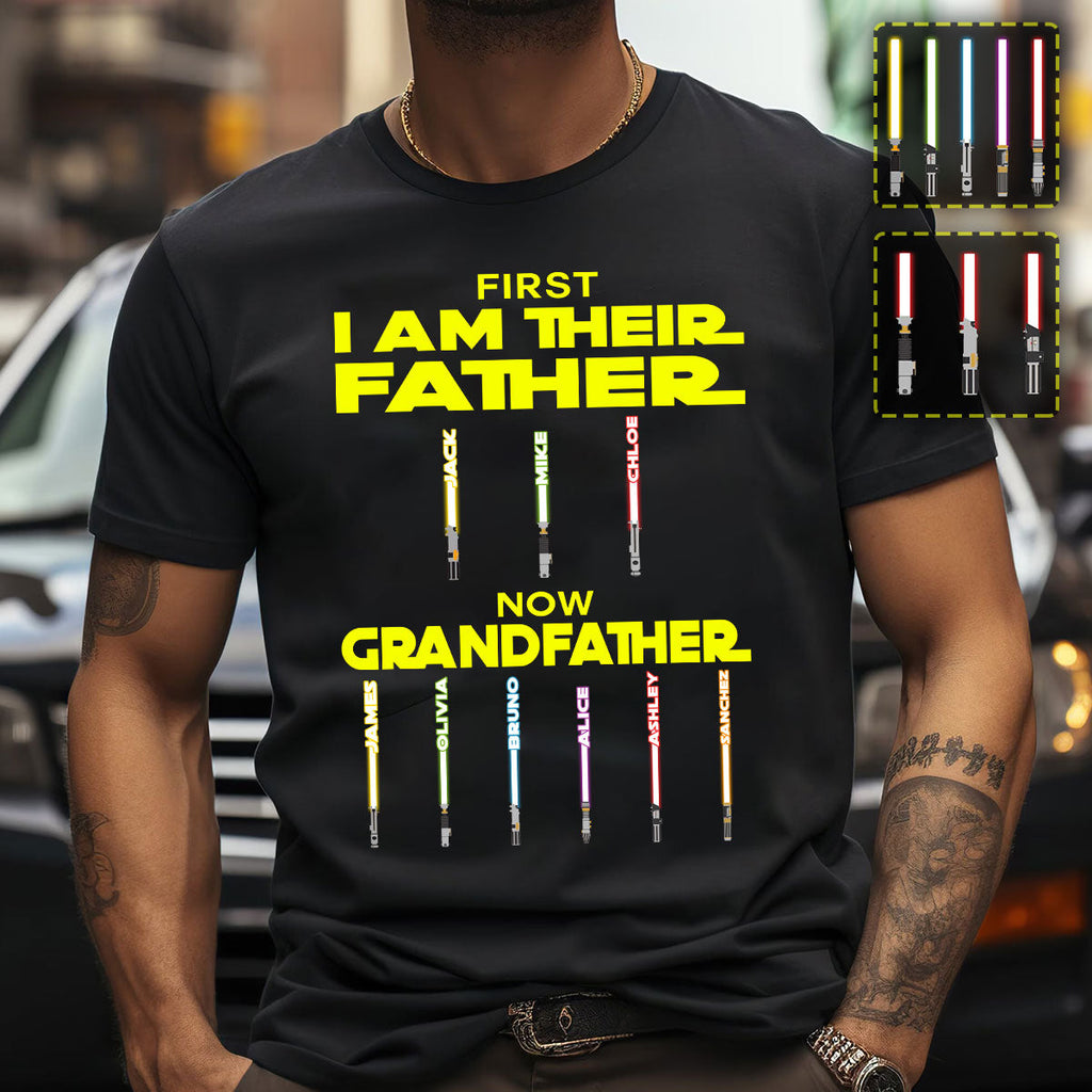 Personalized Star Wars Father Grandfather T-Shirt & Hoodie Gift T-shirt & Hoodie GradoCreations