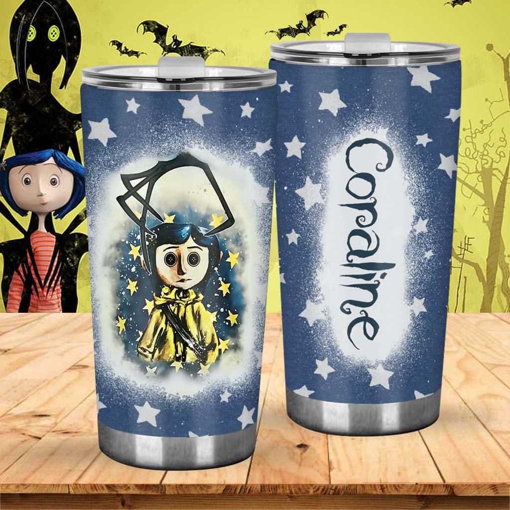 Personalized Coraline Tumbler Custom Name Drinkware Gift Tumbler GradoCreations