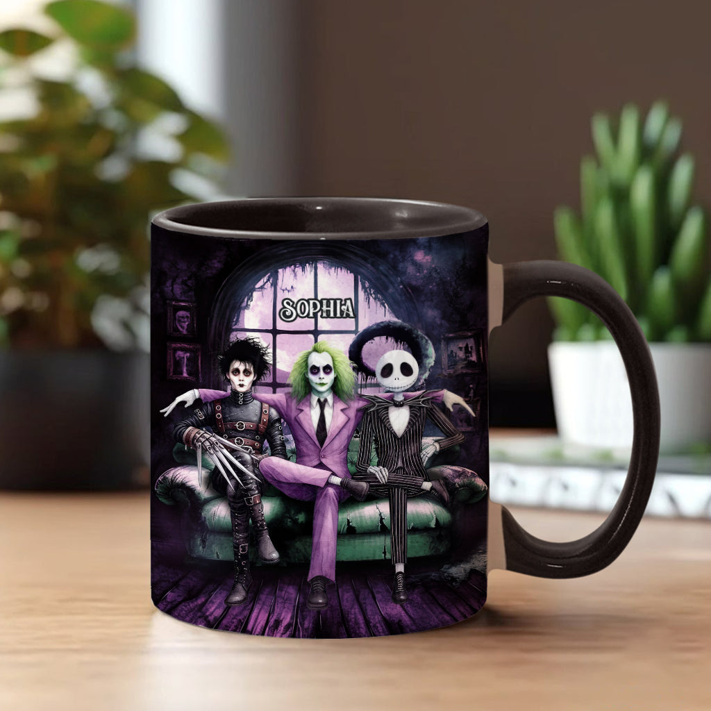 Personalized Accent Mug with Custom Name for Halloween Gift Accent Mug GradoCreations