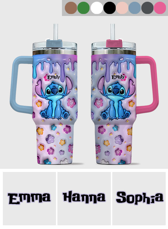 Personalized Ohana Tumbler with Handle Custom Name Gift Idea Tumbler With Handle GradoCreations