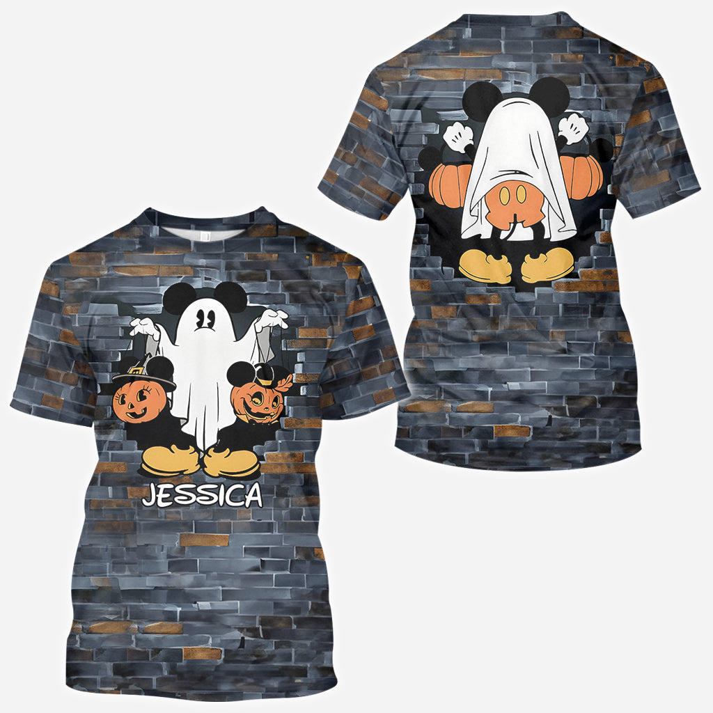 Funny Personalized Ghost Mouse All Over Shirt for Kids & Adults All Over Shirt GradoCreations