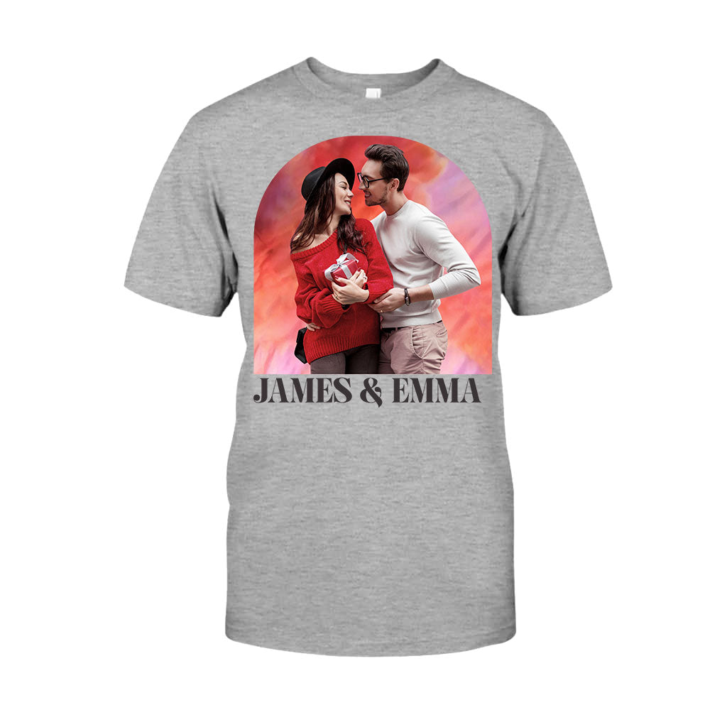 Personalized Couple T-shirt & Hoodie Custom Names Gift for Valentine’s Day T-shirt & Hoodie GradoCreations