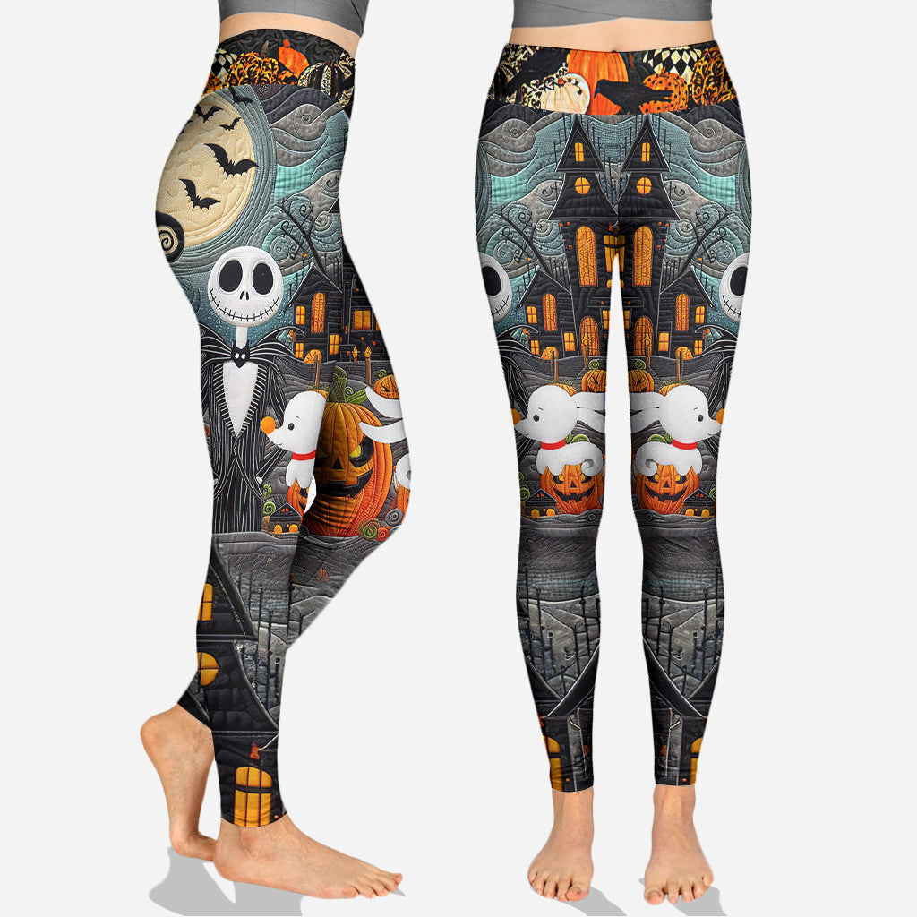 Personalized Halloween Hoodie & Leggings Set for Women | Custom Name Gift Hoodie & Leggings GradoCreations